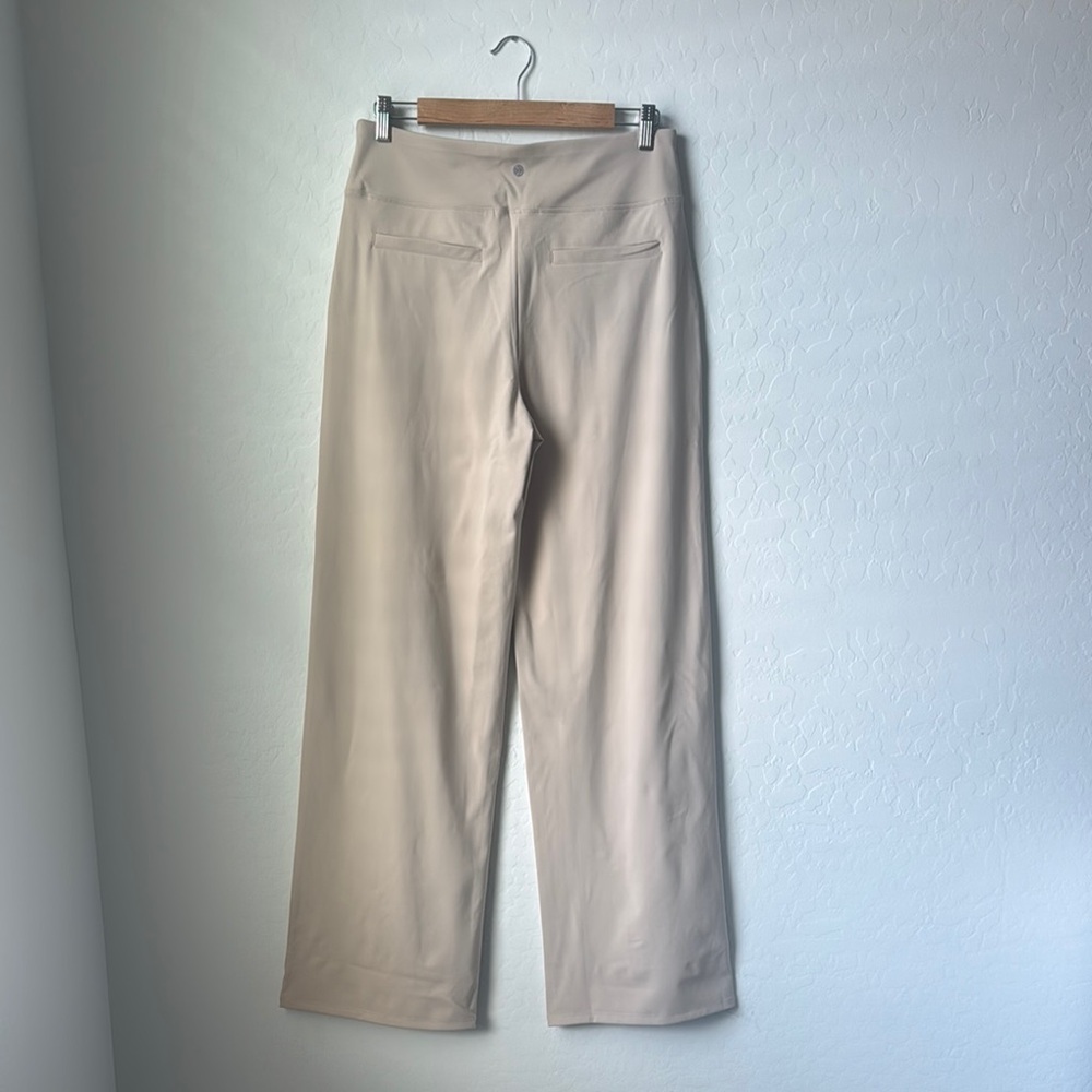 Elegant Cream Wide Leg Pants